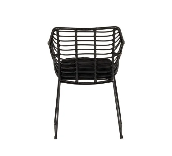 Πολυθρόνα Κήπου KALAMBO Μαύρο Αλουμίνιο/Rattan 56x57x81cm Πολυθρόνα Κήπου KALAMBO Μαύρο Αλουμίνιο/Rattan 56x57x81cm