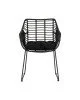 Πολυθρόνα Κήπου KALAMBO Μαύρο Αλουμίνιο/Rattan 56x57x81cm Πολυθρόνα Κήπου KALAMBO Μαύρο Αλουμίνιο/Rattan 56x57x81cm