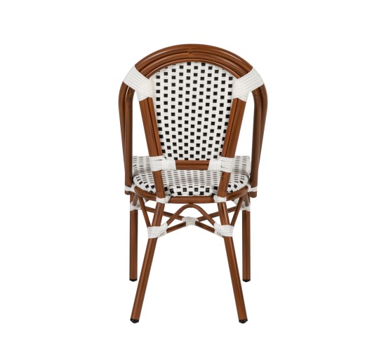 Καρέκλα Κήπου ArteLibre MUTARAZI Λευκό/Μαύρο Αλουμίνιο/Rattan 50x57x85cm Καρέκλα Κήπου ArteLibre MUTARAZI Λευκό/Μαύρο Αλουμίνιο/Rattan 50x57x85cm