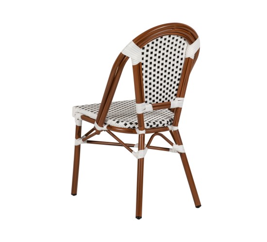 Καρέκλα Κήπου ArteLibre MUTARAZI Λευκό/Μαύρο Αλουμίνιο/Rattan 50x57x85cm Καρέκλα Κήπου ArteLibre MUTARAZI Λευκό/Μαύρο Αλουμίνιο/Rattan 50x57x85cm