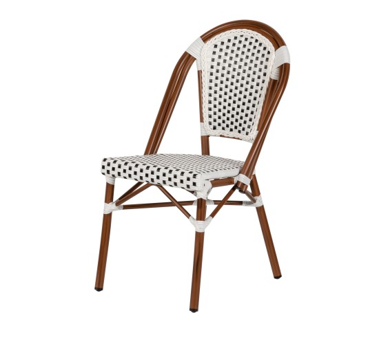 Καρέκλα Κήπου ArteLibre MUTARAZI Λευκό/Μαύρο Αλουμίνιο/Rattan 50x57x85cm Καρέκλα Κήπου ArteLibre MUTARAZI Λευκό/Μαύρο Αλουμίνιο/Rattan 50x57x85cm