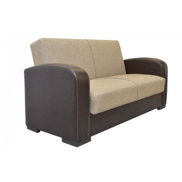 Καναπές Κρεβάτι Διθέσιος ArteLibre MARTINI Καφέ PU 154x84x84cm