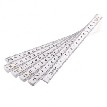 Μετρό Λευκό Πλαστικό 2m