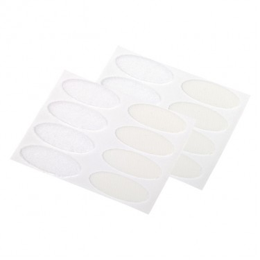 Επιφάνειες Hook Loop Αυτοκόλλητο Λεπτές Λευκό 35x15mm 8Σετ