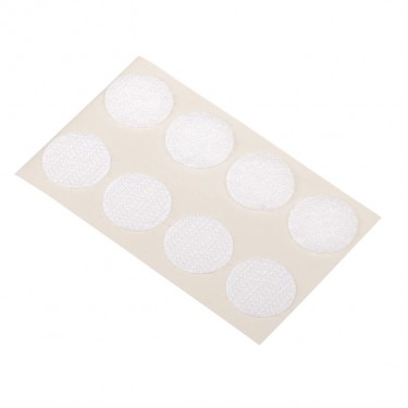 Hook Loop Στρογγυλό Αυτοκόλλητο Λευκό 20mm 8Σετ