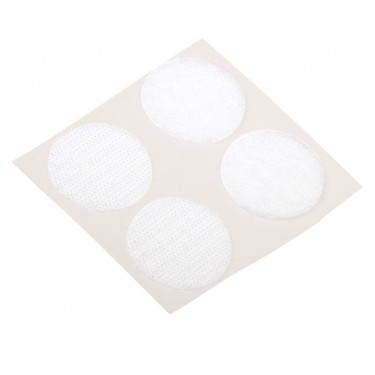 Hook Loop Στρογγυλό Αυτοκόλλητο Λευκό 35mm 2Σετ