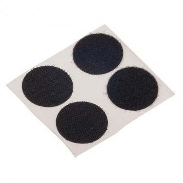Hook Loop Στρογγυλό Αυτοκόλλητο Μαύρο 35mm 2Σετ