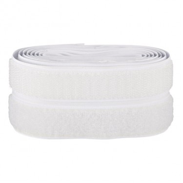 Ταινία Hook Loop Αυτοκόλλητο Λευκό 60cmx20mm