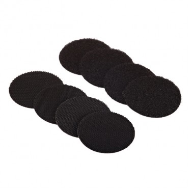 Power Hook Loop Στρογγυλό Αυτοκόλλητο Μαύρο 45mm 4Σετ