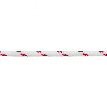 PP Σχοινί Διπλής Πλέξης Λευκό/Κόκκινο 12mm