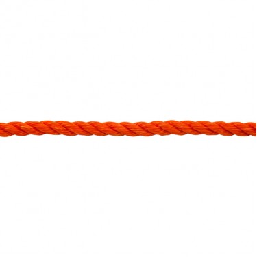 PP Σχοινί Στριφτό Πορτοκαλί 12mm 10m