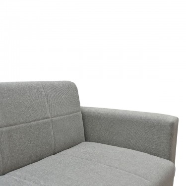 Καναπές Κρεβάτι ArteLibre AMETHYST Τριθέσιος Ανοιχτό Γκρι 214x78x78cm