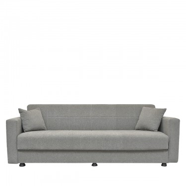 Καναπές Κρεβάτι ArteLibre AMETHYST Τριθέσιος Ανοιχτό Γκρι 214x78x78cm