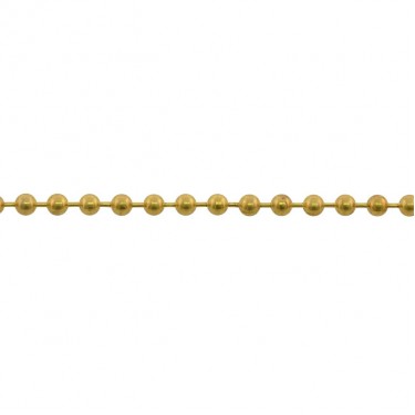 Αλυσίδα Μπίλιας Μπρούτζινη Γυαλιστερή Φ3.2mm 1m