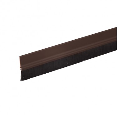 Βέργα Με Βούρτσα Αυτοκόλλητo/Βιδωτό Καφέ 1m