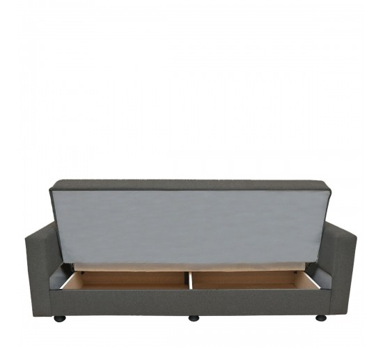 Καναπές Κρεβάτι AMETHYST Τριθέσιος Σκούρο Γκρι 214x78x78cm Καναπές Κρεβάτι AMETHYST Τριθέσιος Σκούρο Γκρι 214x78x78cm