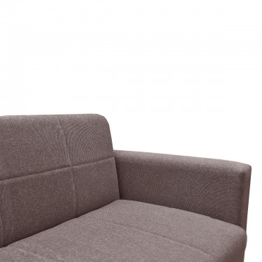 Καναπές Κρεβάτι ArteLibre AMETHYST Τριθέσιος Cappuccino 214x78x78cm