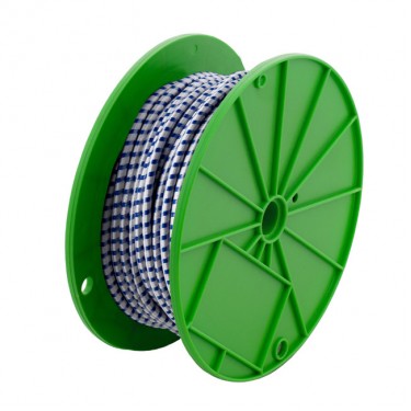 Ελαστικό Ιμάντας Λευκό Με Μπλε Ρίγες 8mm