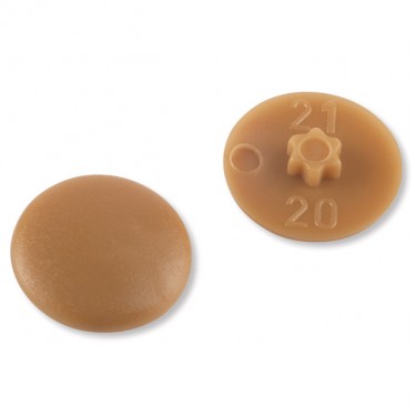 Καπάκι Βίδας 3-35 Πλαστικό Σκούρο Μπεζ TX10