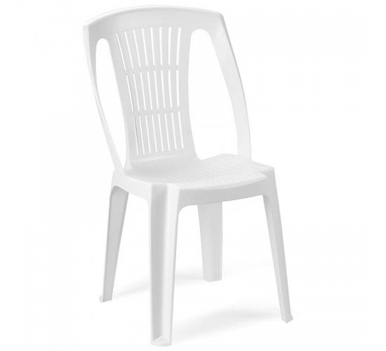 Καρέκλα Stella από πολυπροπυλένιο σε χρώμα λευκό 46x53x86εκ.
