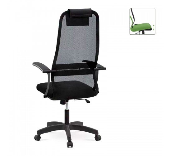Καρέκλα γραφείου Sheriff Megapap με ύφασμα Mesh χρώμα μαύρο 66,5x70x123/133εκ. 