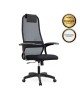 Καρέκλα γραφείου Sheriff Megapap με ύφασμα Mesh χρώμα μαύρο 66,5x70x123/133εκ. 
