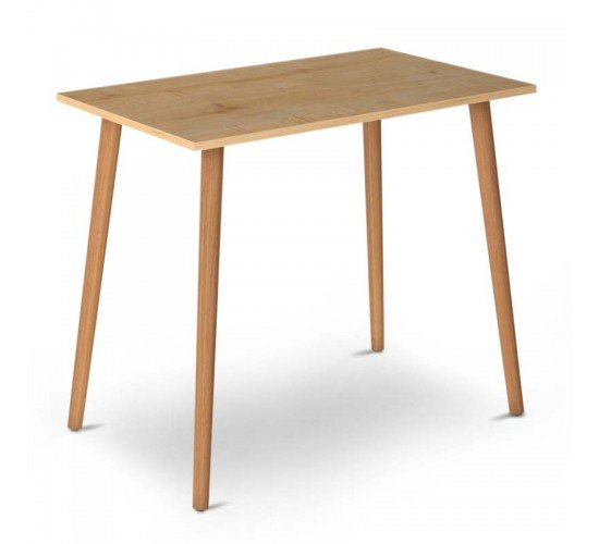 Τραπέζι Fiona Megapap από μελαμίνη χρώμα oak 90x55x75εκ.