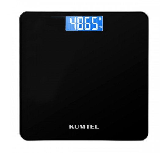Ηλεκτρονική ζυγαριά μπάνιου KUMTEL HDB-02 χρώμα μαύρο 180kg