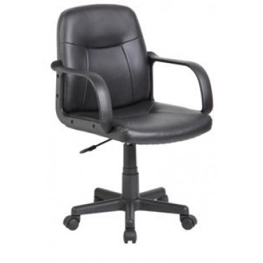 Velco Pro Systems ΚΑΡΕΚΛΑ ΓΡΑΦΕΙΟΥ ΜΑΥΡΗ-ΔΙΑΣΤΑΣΕΙΣ: 55x55x81/94cm- ΕΠΙΦΑΝΕΙΑ PVC