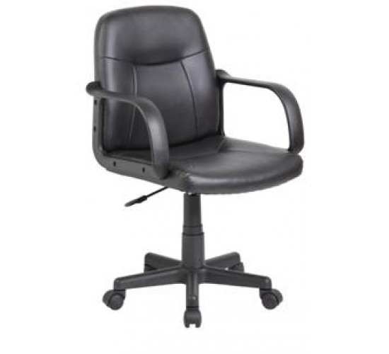 Velco Pro Systems ΚΑΡΕΚΛΑ ΓΡΑΦΕΙΟΥ ΜΑΥΡΗ-ΔΙΑΣΤΑΣΕΙΣ: 55x55x81/94cm- ΕΠΙΦΑΝΕΙΑ PVC