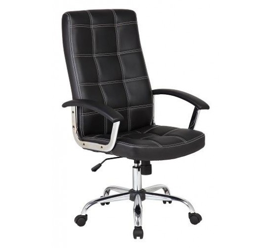 Velco Pro Systems ΠΟΛΥΘΡΟΝΑ ΓΡΑΦΕΙΟΥ ΜΑΥΡΗ ΔΙΕΥΘΥΝΤΟΥ-ΔΙΑΣΤΑΣΕΙΣ: 64x55x103/113cm- ΕΠΙΦΑΝΕΙΑ PVC