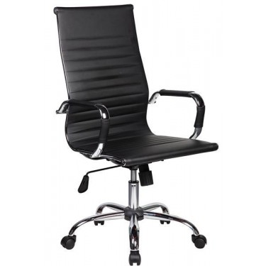 Velco Pro Systems ΚΑΡΕΚΛΑ ΓΡΑΦΕΙΟΥ ΜΑΥΡΗ ΔΙΕΥΘΥΝΤΟΥ -ΔΙΑΣΤΑΣΕΙΣ: 55x53x105/115cm- ΕΠΙΦΑΝΕΙΑ PU