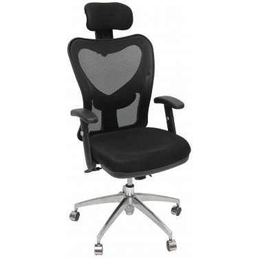 Velco Pro-Systems ΚΑΡΕΚΛΑ ΓΡΑΦΕΙΟΥ ΜΑΥΡΗ ΔΙΕΥΘΥΝΤΟΥ -ΔΙΑΣΤΑΣΕΙΣ: 60x50x115/125cm