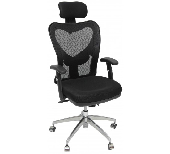 Velco Pro-Systems ΚΑΡΕΚΛΑ ΓΡΑΦΕΙΟΥ ΜΑΥΡΗ ΔΙΕΥΘΥΝΤΟΥ -ΔΙΑΣΤΑΣΕΙΣ: 60x50x115/125cm