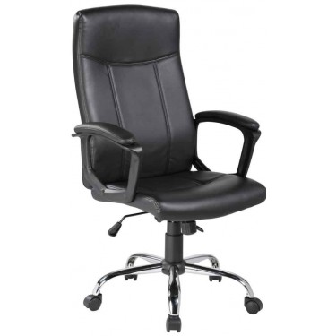 Velco Pro Systems ΚΑΡΕΚΛΑ ΓΡΑΦΕΙΟΥ ΜΑΥΡΗ -ΔΙΑΣΤΑΣΕΙΣ: 62,5x63x110/120cm- ΕΠΙΦΑΝΕΙΑ PU & PVC