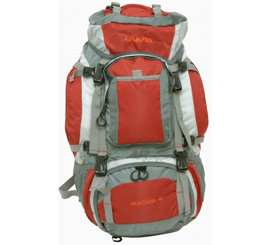 CAMPUS ΣΑΚΙΔΙΟ ΠΛΑΤΗΣ MONTANA 50Lt. ΚΟΚΚΙΝΟ-ΓΚΡΙ