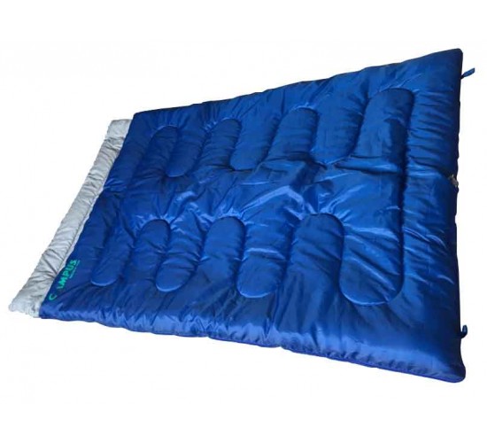 CAMPUS ΥΠΝΟΣΑΚΟΣ DOUBLE FUN ΔΙΠΛΟΣ ΜΠΛΕ  200/30x150cm ΜΕ ΜΑΞΙΛΑΡΙ