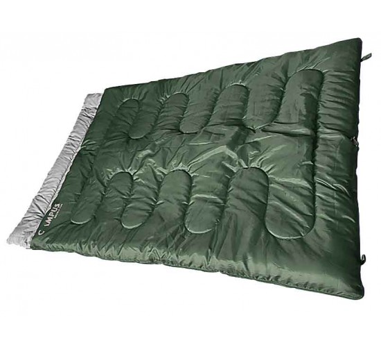CAMPUS ΥΠΝΟΣΑΚΟΣ DOUBLE FUN ΔΙΠΛΟΣ ΧΑΚΙ 200/30x150cm ΜΕ ΜΑΞΙΛΑΡΙ