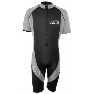 fortis ΣΤΟΛΗ ΚΑΤΑΔΥΣΗΣ MONOSHORT ΑΝΔΡΙΚΗ  ΜΑΥΡΟ-ΓΚΡΙ 3mm S