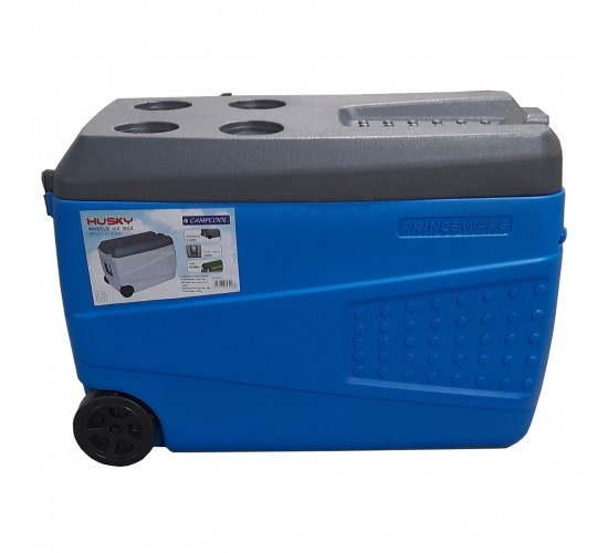 CAMPCOOL ΨΥΓΕΙΟ ΦΟΡΗΤΟ 80 Lt. ΜΕ ΡΟΔΕΣ & ΧΕΙΡΟΛΑΒΗ ΜΕΤΑΦΟΡΑΣ