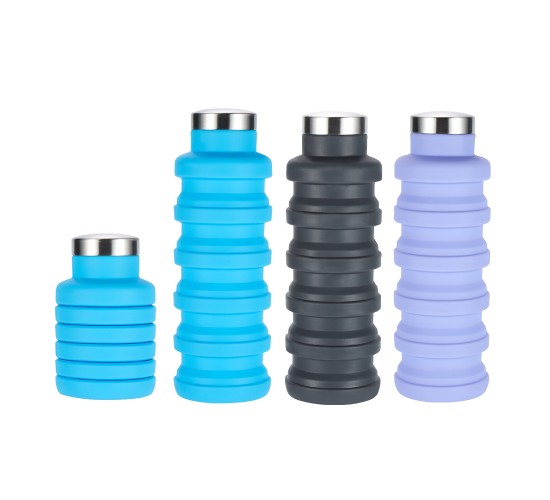 CAMPCOOL ΜΠΟΥΚΑΛΙ ΣΙΛΙΚΟΝΗΣ 500ml  ΠΤΥΣΣΟΜΕΝΟ ΜΕ ΚΛΕΙΣΤΡΟ-ΔΙΑΦΟΡΑ ΧΡΩΜΑΤΑ