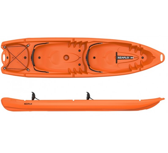 SEAFLO ΚΑΥΑΚ L340,5xW84xD29cm 2 ΘΕΣΕΩΝ ΠΟΡΤΟΚΑΛΙ