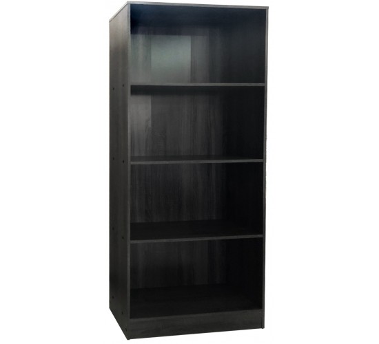ΡΑΦΙΕΡΑ - ΒΙΒΛΙΟΘΗΚΗ  73x24x170 εκ  ΓΚΡΙ ΟΞΙΑ