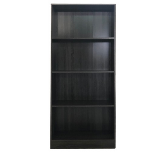 ΡΑΦΙΕΡΑ - ΒΙΒΛΙΟΘΗΚΗ  73x24x170 εκ  ΓΚΡΙ ΟΞΙΑ