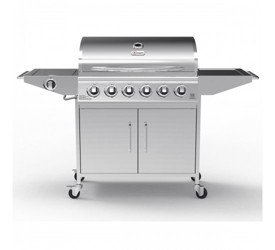 Campfire ΨΗΣΤΑΡΙΑ ΜΕ 6 ΚΑΥΣΤΗΡΕΣ & EXTRA ΕΣΤΙΑ- INOX