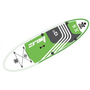 zray ΣΑΝΙΔΑ SUP Χ5 ΛΕΥΚΗ - ΠΡΑΣΙΝΟ  396x91x15cm ΜΕ ΕΝΑ ΠΤΕΡΥΓΙΟ