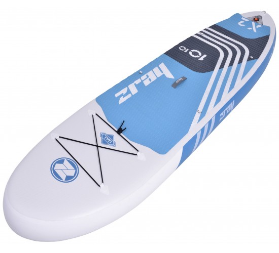 zray ΣΑΝΙΔΑ SUP Χ2 ΛΕΥΚΗ -ΓΑΛΑΖΙΟ 330x81x15cm ΜΕ ΜΟΝΟ ΠΤΕΡΥΓΙΟ