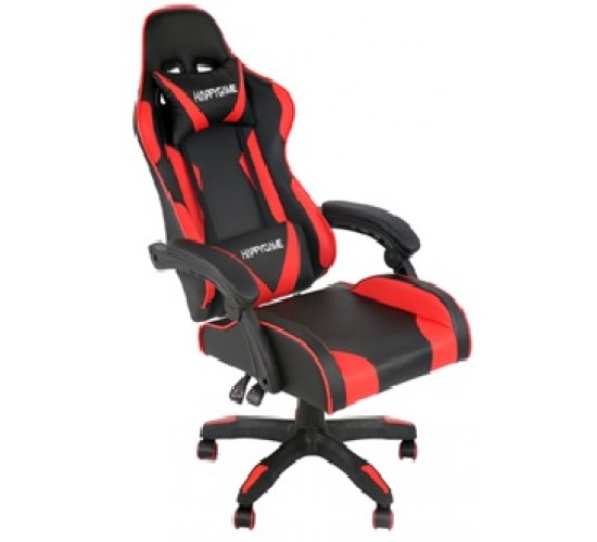 ΚΑΡΕΚΛΑ ΓΡΑΦΕΙΟΥ GAMING -ΜΑΥΡΗ-ΚΟΚΚΙΝΗ- ΕΠΙΦΑΝΕΙΑ PVC