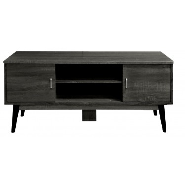  ΕΠΙΠΛΟ TV ΜΕ ΔΥΟ ΠΟΡΤΕΣ ΚΑΙ ΤΕΣΣΕΡΙΣ ΘΕΣΕΙΣ 140x38x50 εκ ΓΚΡΙ ΟΞΙΑ
