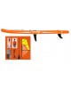 zray ΣΑΝΙΔΑ SUP W1 SURF ΛΕΥΚΗ - ΠΟΡΤΟΚΑΛΙ 305x76x15cm ΜΕ ΔΥΟ ΠΤΕΡΥΓΙΑ